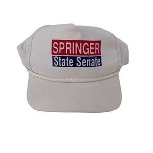 Vintage Hat Springer State Senate Trucker Hat Election Political Campaign 80s